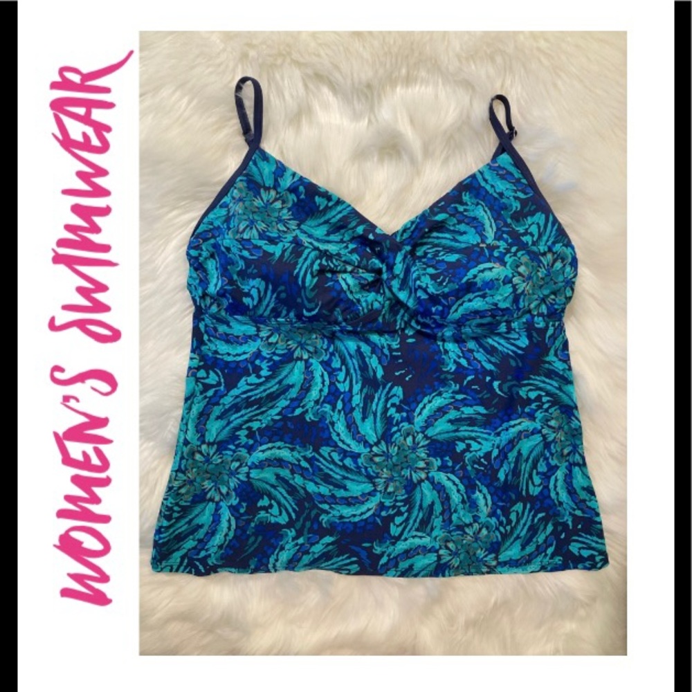 2pc Set Women’s Swimwear: Jaclyn Smith Size:18 TankiniTop - Large Bikini Bottoms